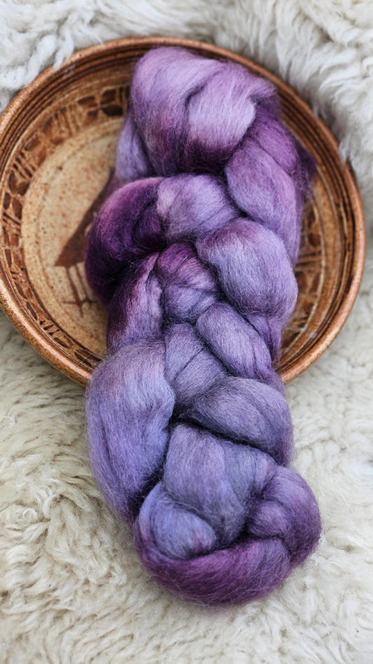 Hand-dyed Luxe Longwool Roving for felting and spinning - 2.7 oz | PP01