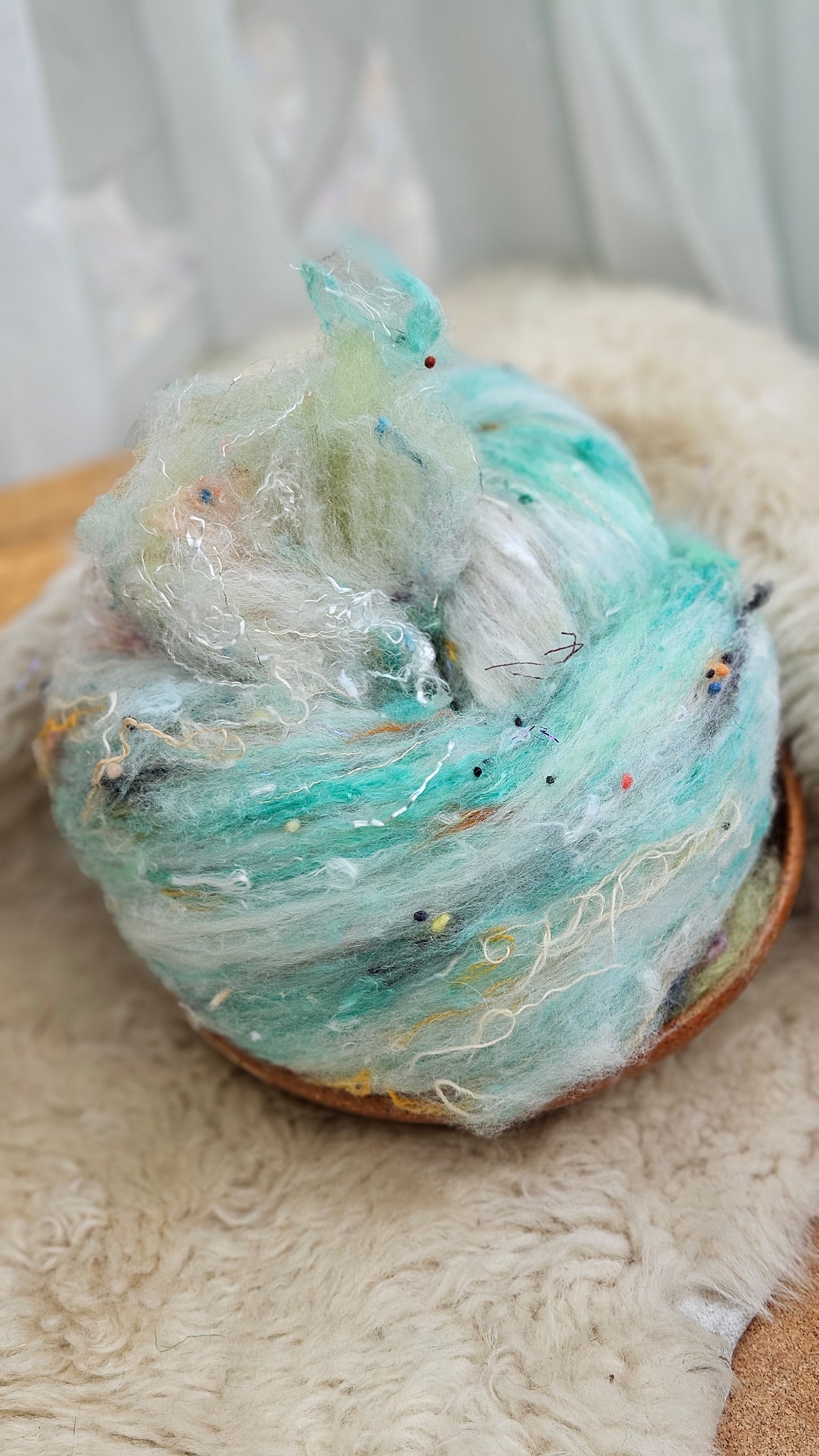 Luxe Layered Textured XL Art Batt - 243 - 3.5 ounces | 99 grams