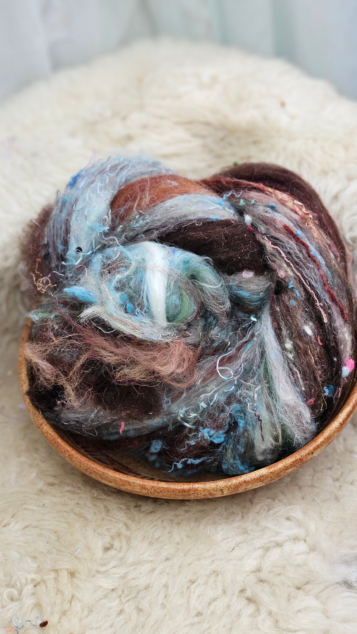 Luxe Layered Textured XL Art Batt - 214 - 3.7 ounces | 105 grams