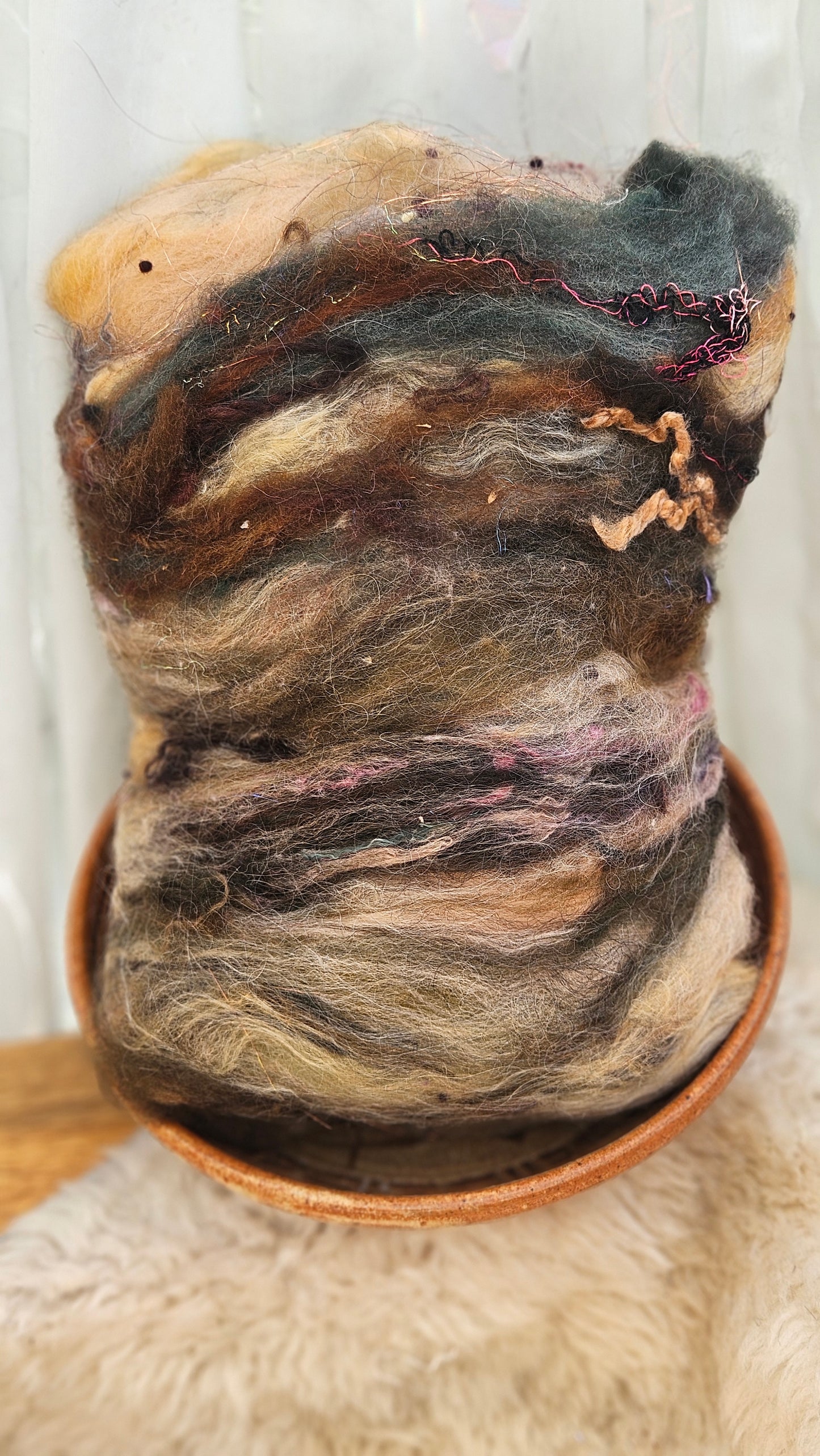 Luxe Layered Textured XL Art Batt - 229 - 3.7 ounces | 105 grams