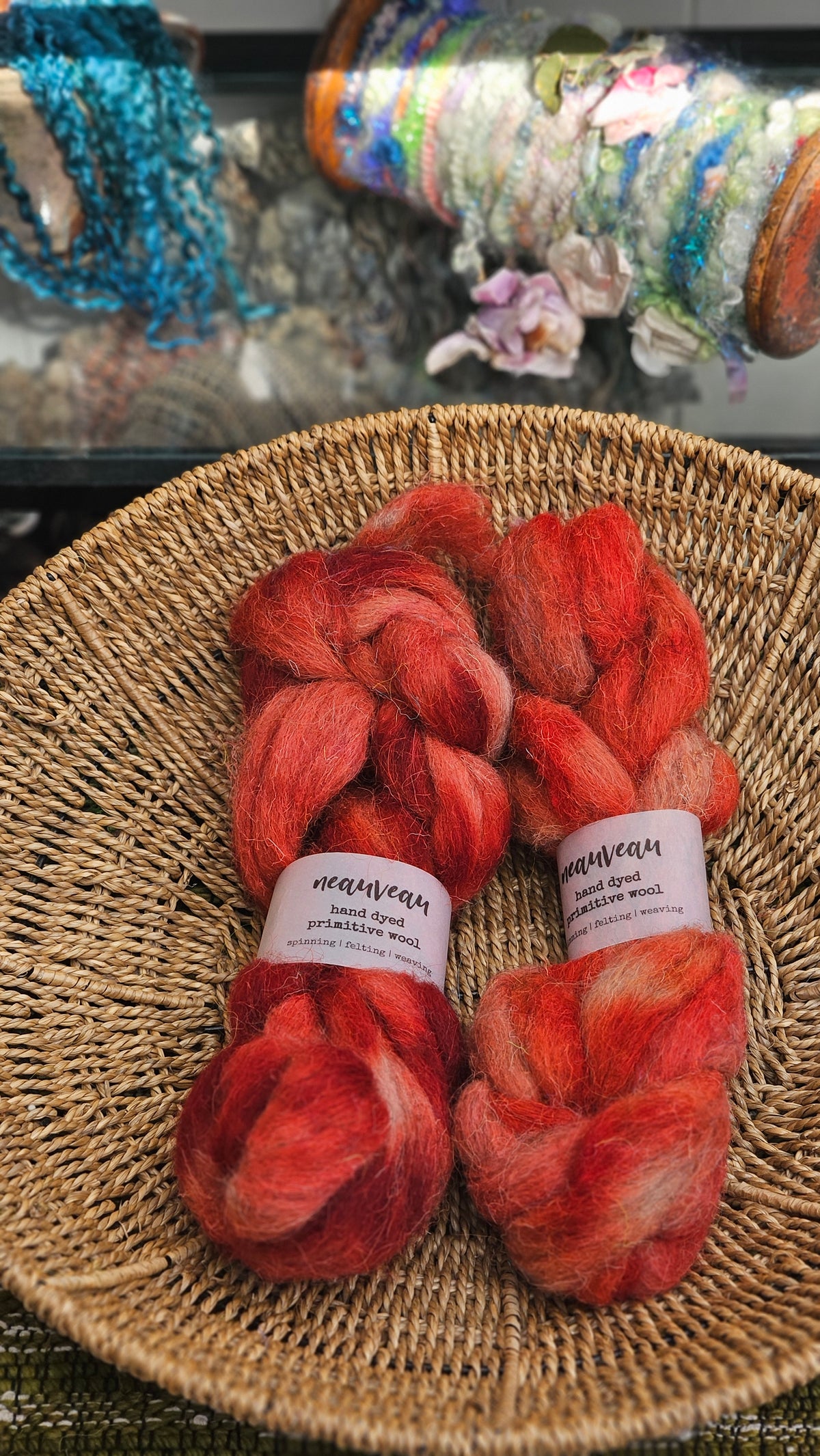 Stockings - primitive hand dyed wool roving for felting and blending - 2 ounces | 57 grams