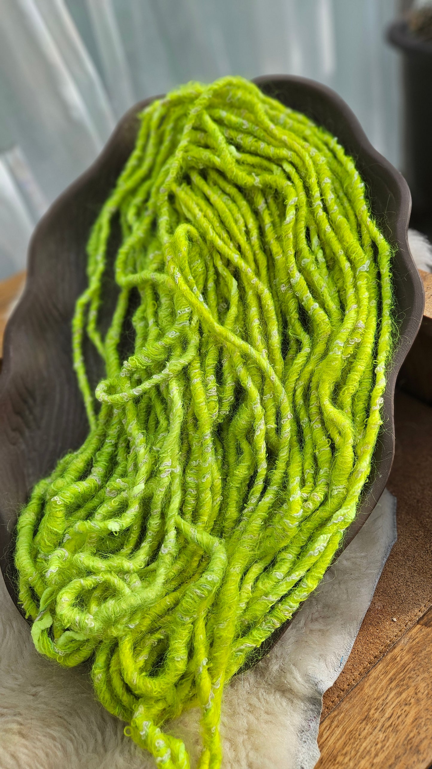 CITY LIGHTS 2 - Bulky Handspun Art Yarn XL Skein - 30 yards | 3.6 ounces | 102 grams