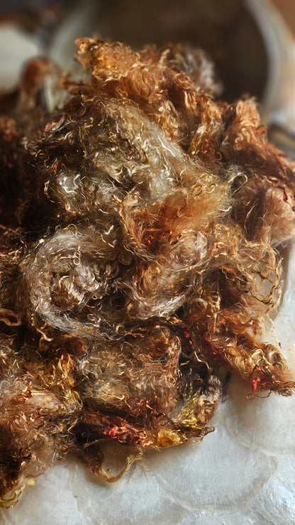 CARNOTITE - eucalyptus crimp fiber for spinning, blending & felting - 2 oz | 57 g