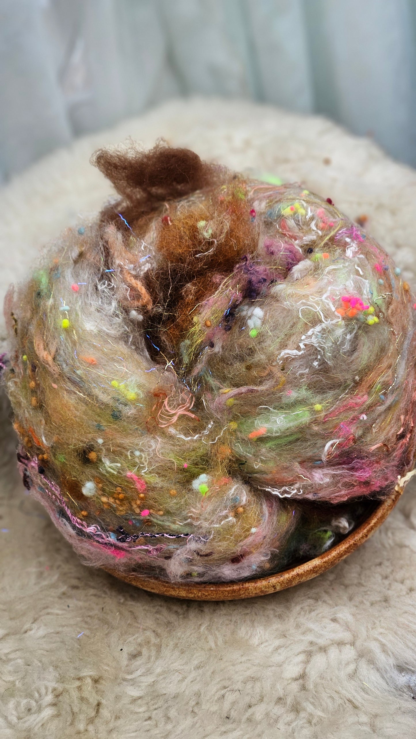 Luxe Layered Textured XL Art Batt - 205 - 3.3 ounces | 94 grams