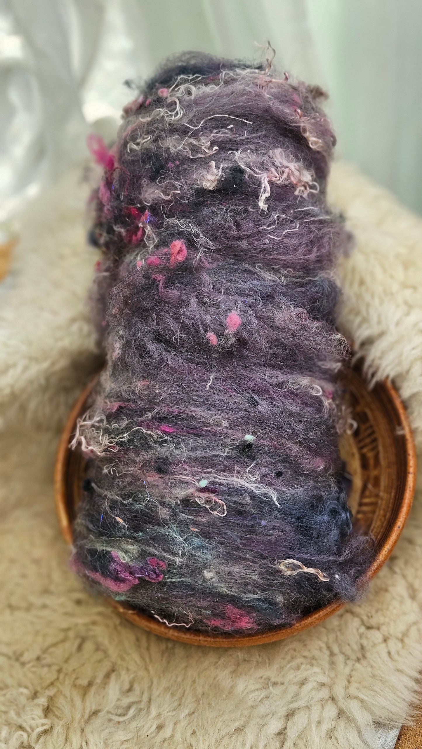 Luxe Layered Textured XL Art Batt - 252 - 4.2 ounces | 119 grams