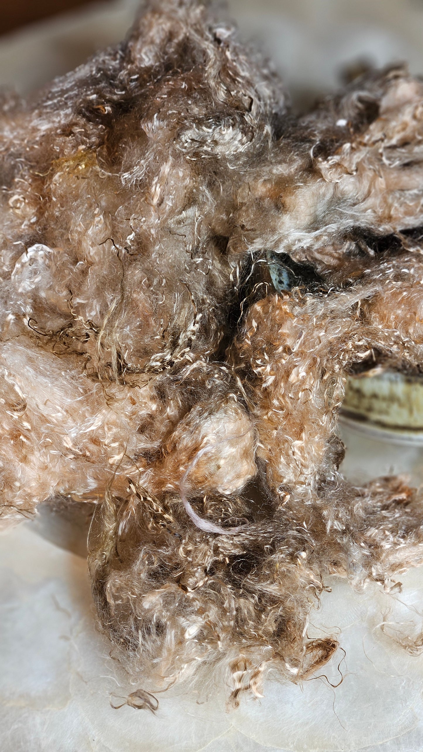 ANDALUSITE - hand-dyed eucalyptus crimp faux-silk for art yarn embellishing, fiber blending, felting, and papermaking - 2 oz | 57 g