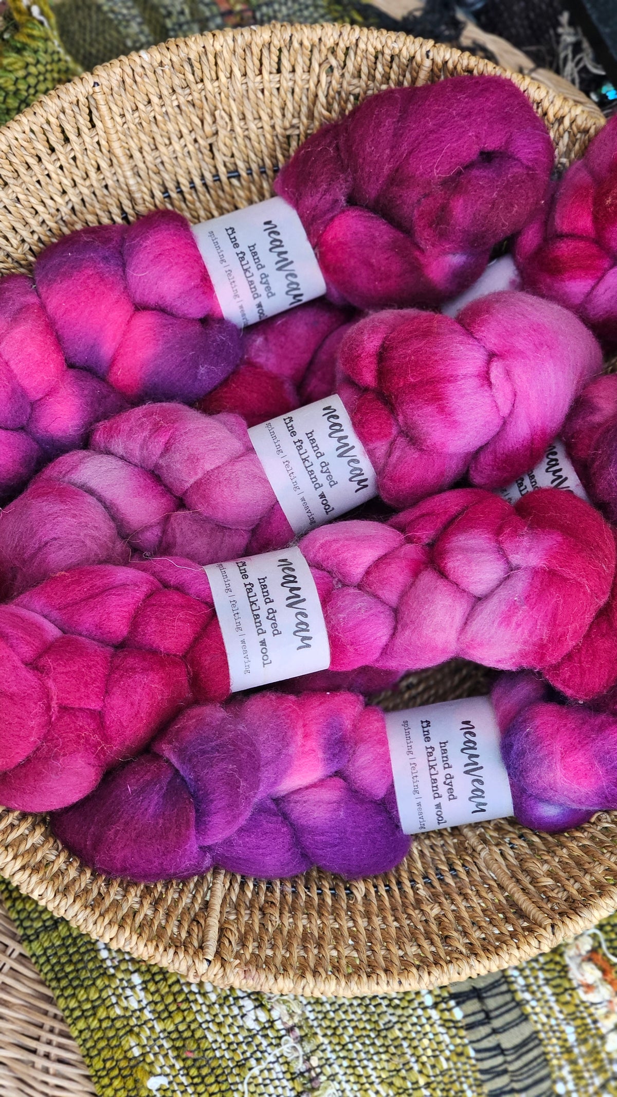 Lassen - hand dyed fine wool roving for felting and blending - 2 ounces | 57 grams