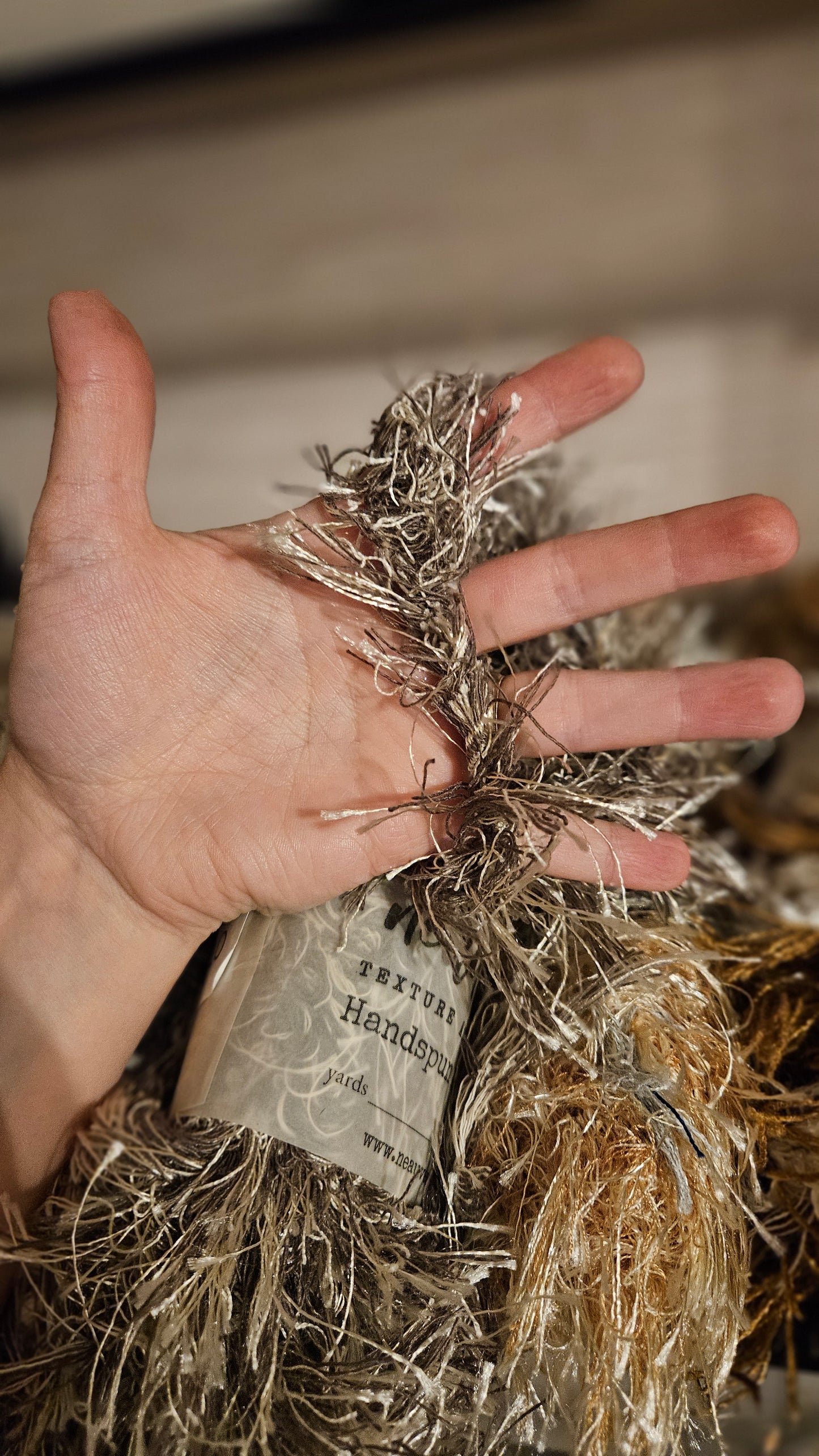 6 Skeins of Super Bulky Experimental Fringe Garland Shaggy Boa Selvedge Yarn