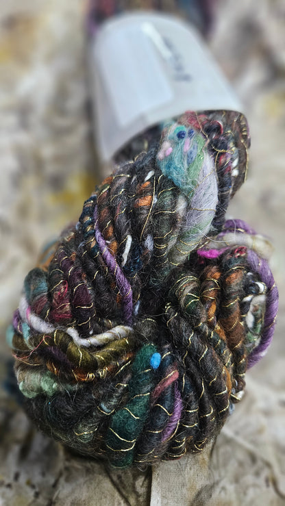 Handspun Bulky Art Yarn - Enchanted Forest Collection 05