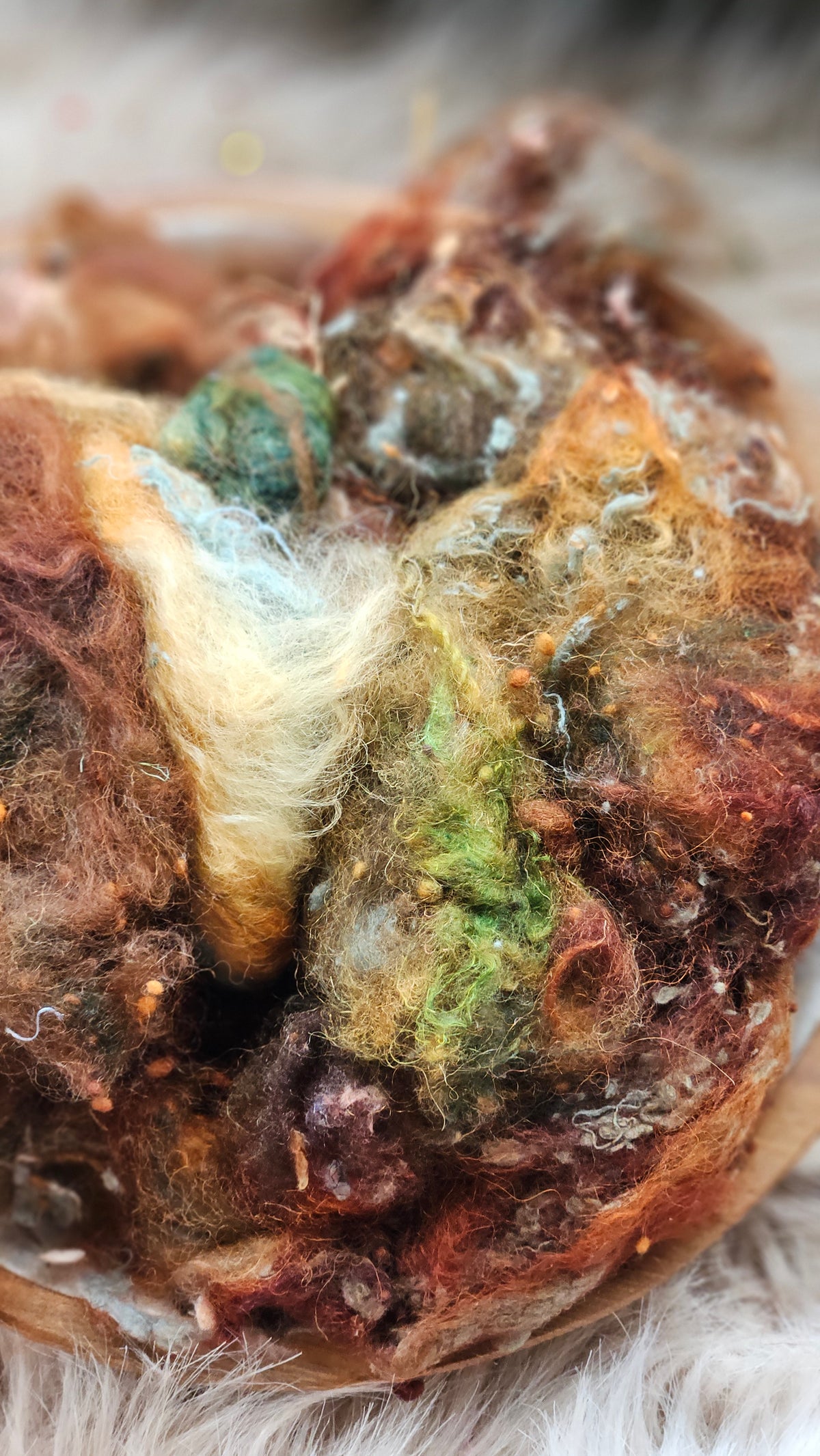 Velvet Undertow - hand-dyed wool alpaca bamboo texture blend - 4 ounces | 114 grams