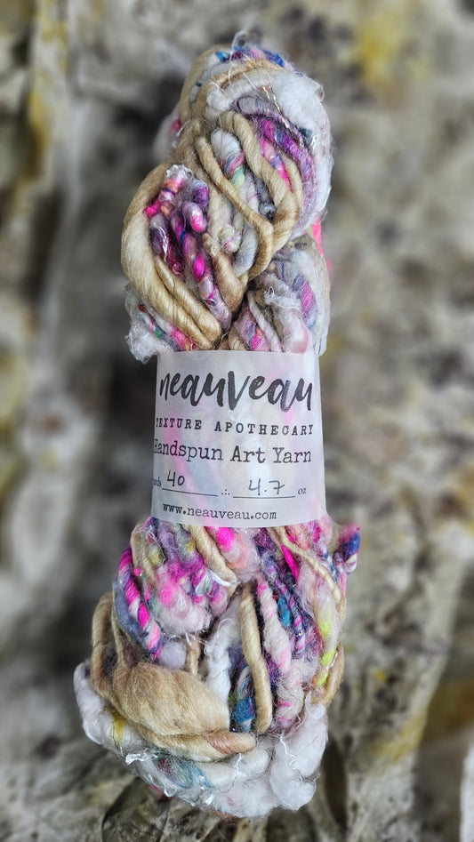 Handspun Bulky Art Yarn - Fairy Godmother 01