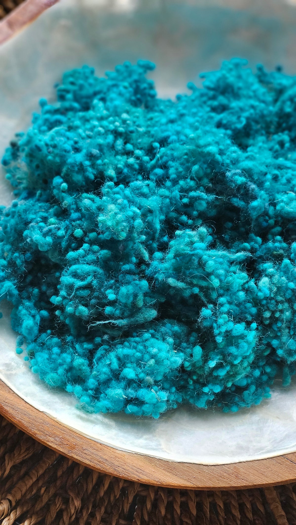 Odessos - hand-dyed fine wool nepps for fiber blending and felting - 1 oz | 28 g