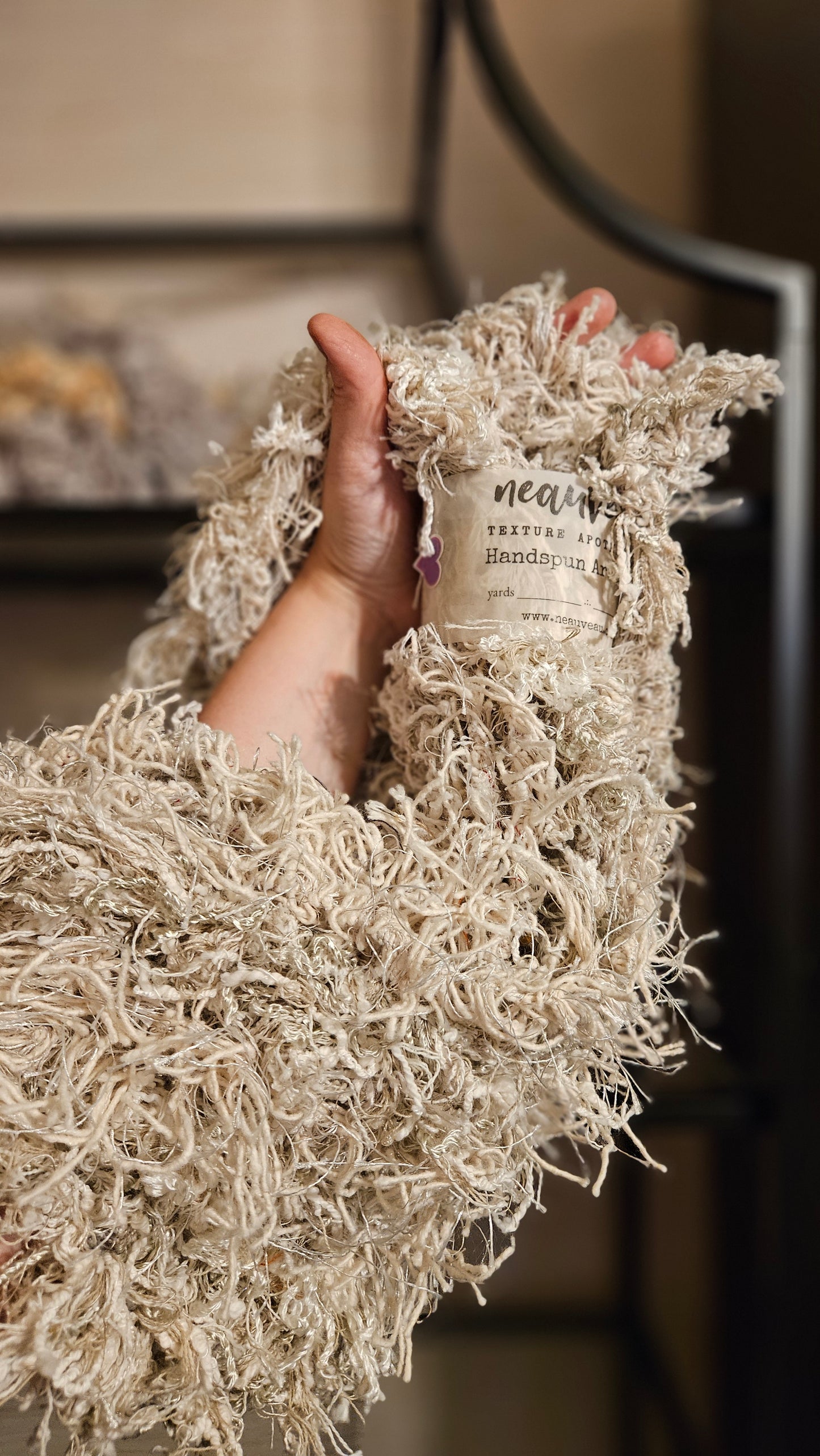 6 Skeins of Super Bulky Experimental Fringe Garland Shaggy Boa Selvedge Yarn