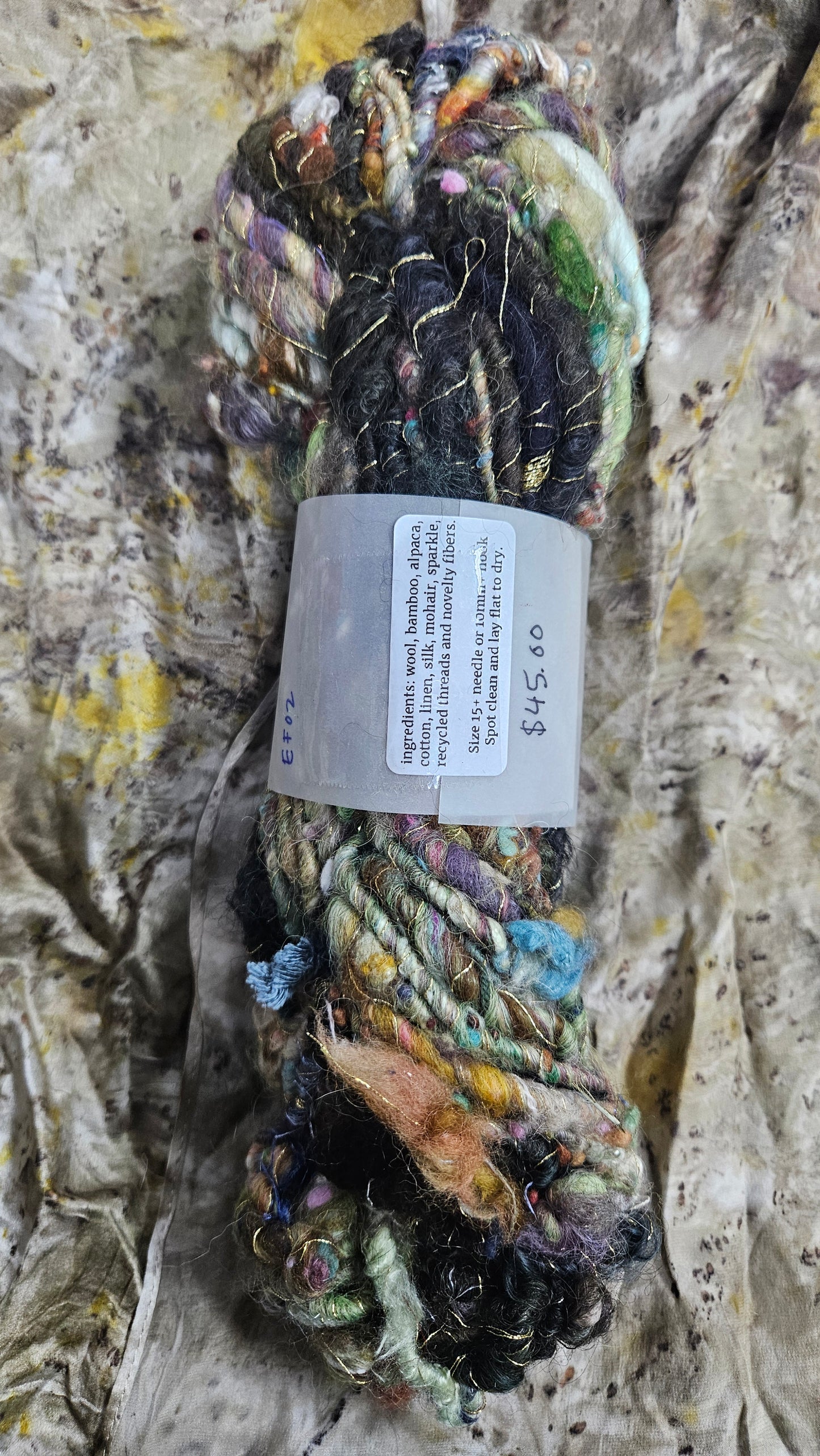 Handspun Bulky Art Yarn - Enchanted Forest Collection 02