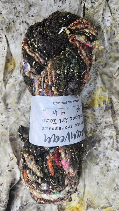 Handspun Bulky Art Yarn - Enchanted Forest Collection 01