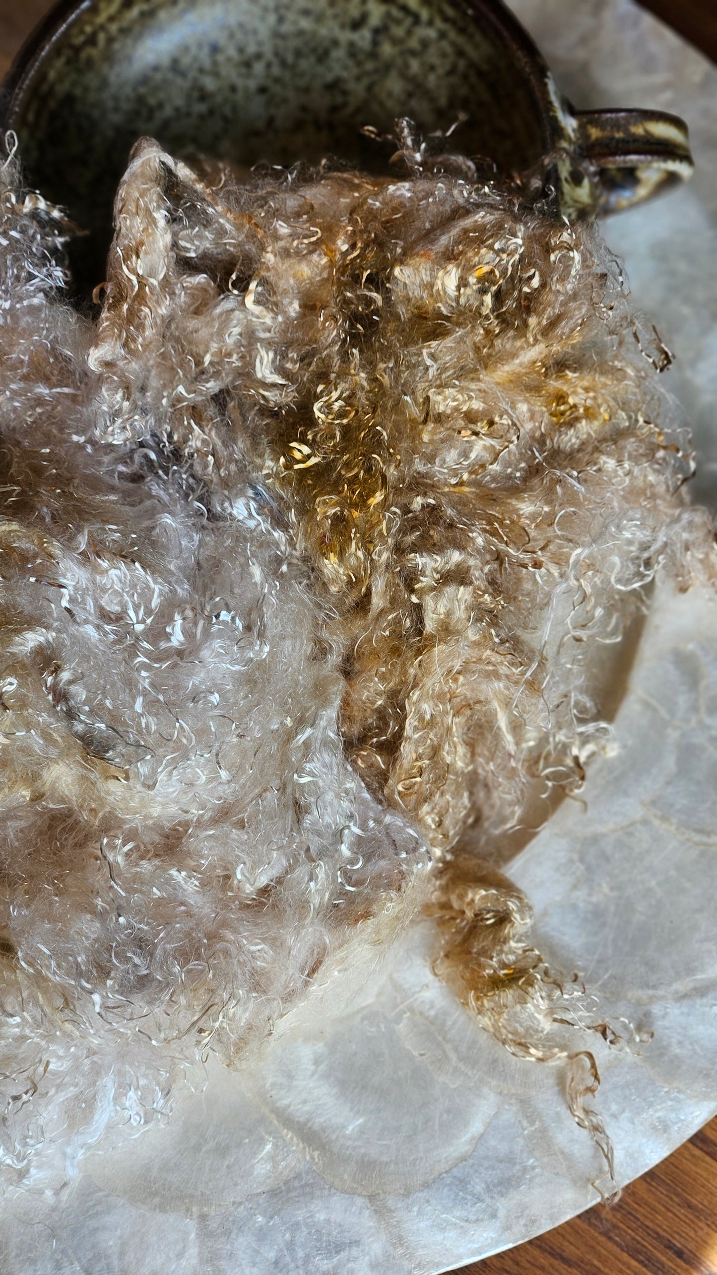 BYTOWNITE - hand-dyed eucalyptus crimp faux-silk for art yarn embellishing, fiber blending, felting, and papermaking - 2 oz | 57 g