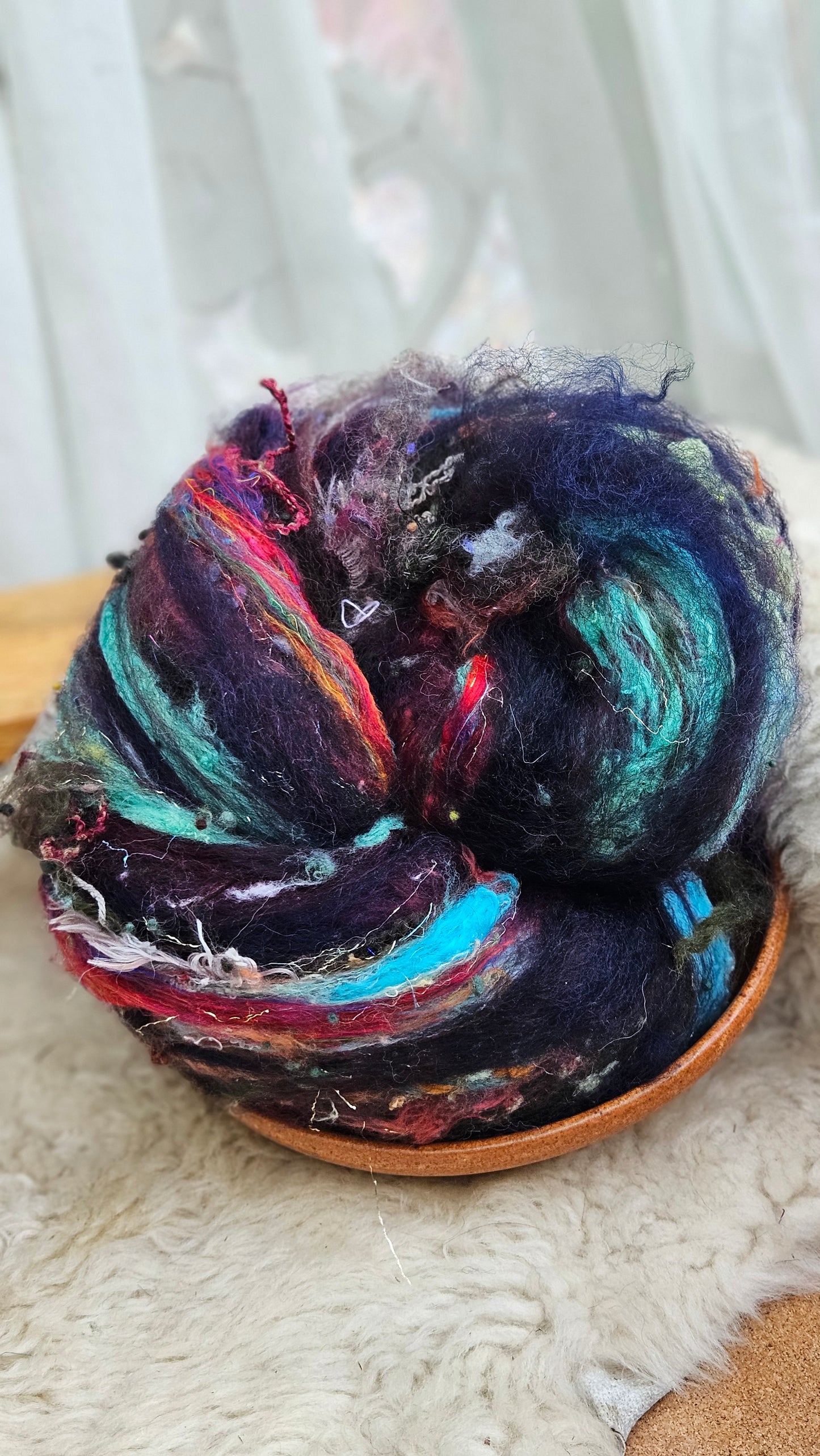 Luxe Layered Textured XL Art Batt - 247 - 5.5 ounces | 156 grams