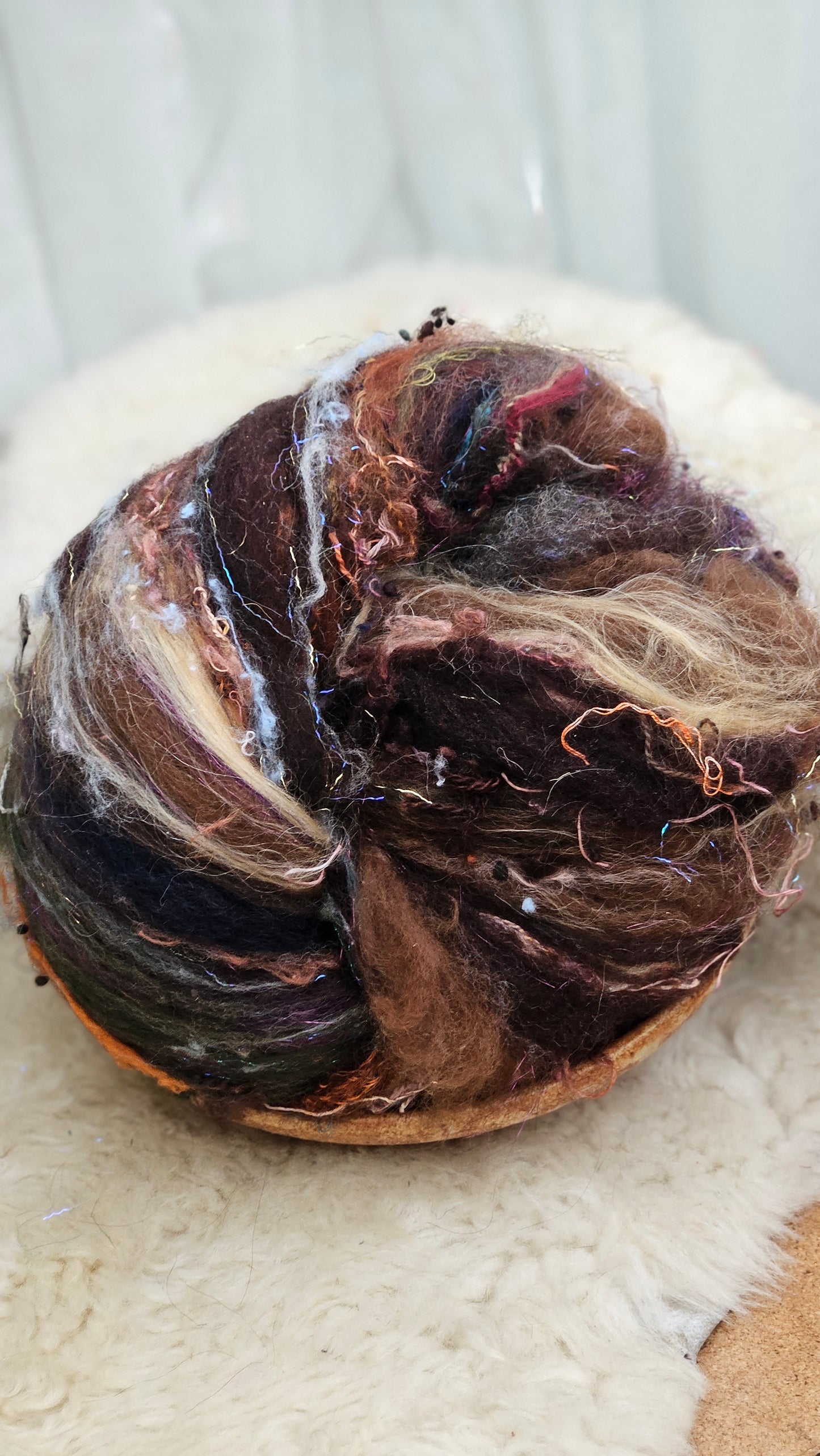 Luxe Layered Textured XL Art Batt - 206 - 4.7 ounces | 133 grams