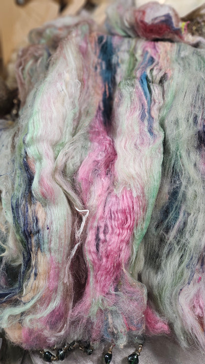 Shaniko Wool Silk Flax Neauveau Art Batt 904 - 3.6 oz