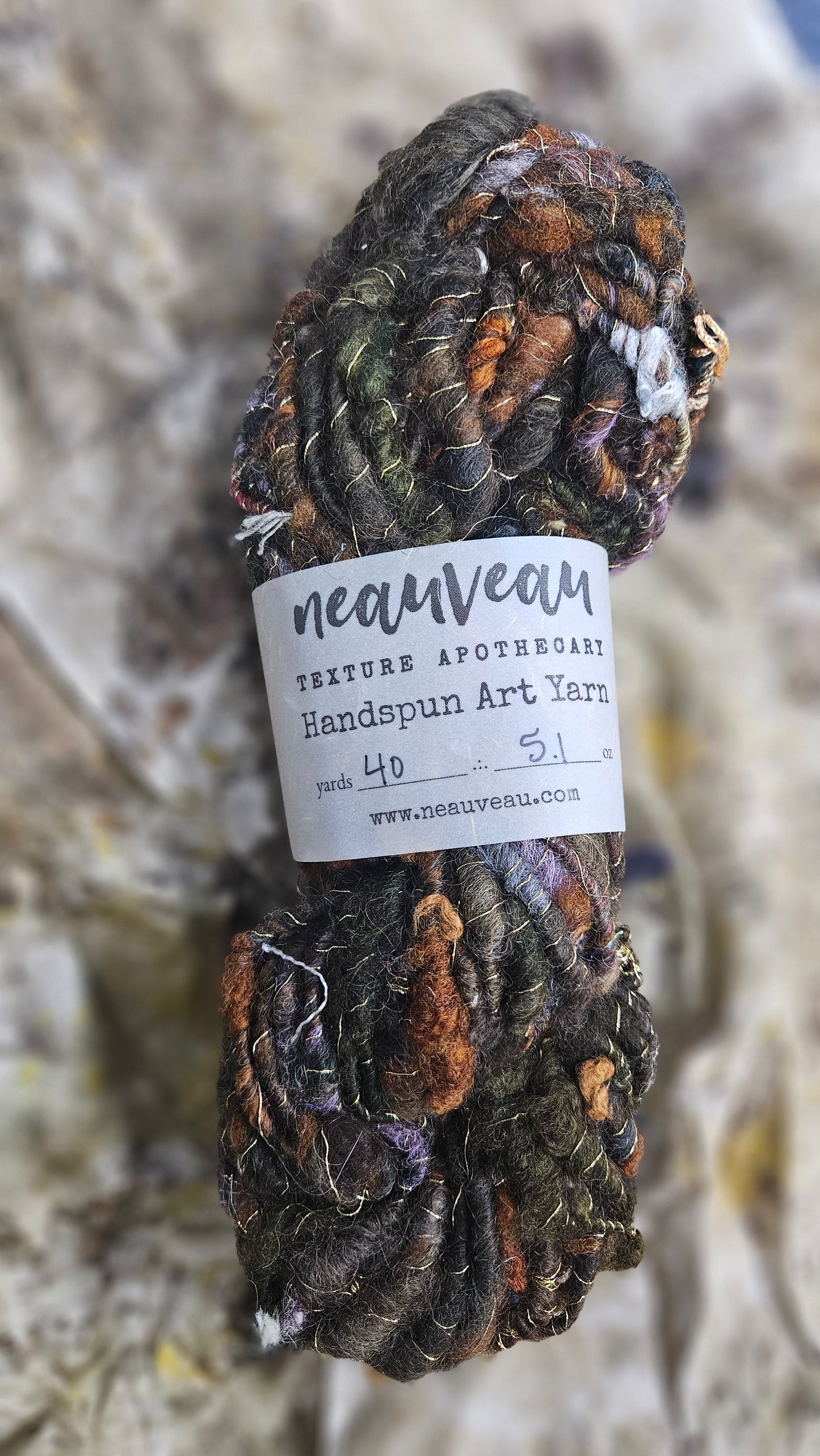 Handspun Bulky Art Yarn - Enchanted Forest Collection 16