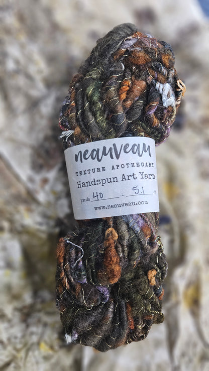 Handspun Bulky Art Yarn - Enchanted Forest Collection 16