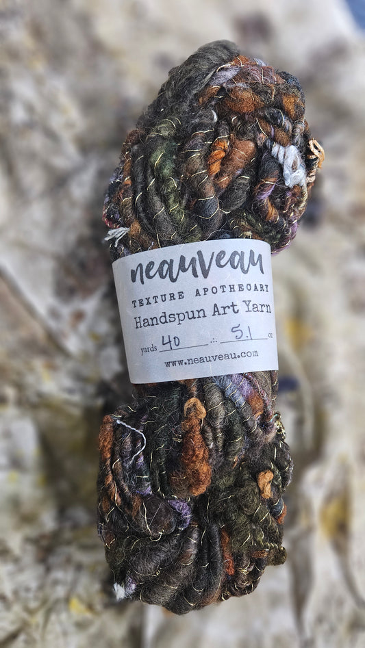 Handspun Bulky Art Yarn - Enchanted Forest Collection 16