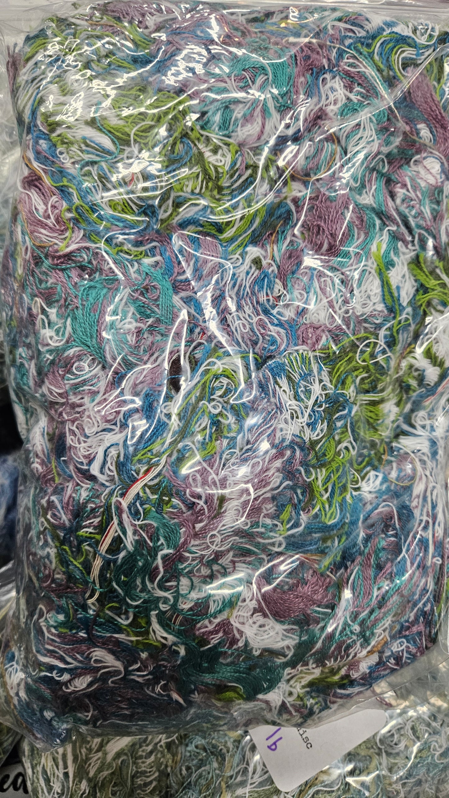 SEASHORE - textile selvedge for rug and art weaving and art yarn - SEA001 (.7 lb)