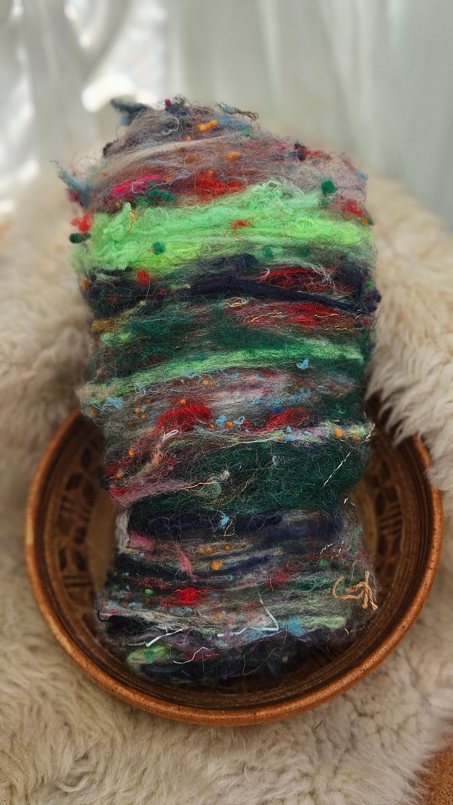 Luxe Layered Textured XL Art Batt - 255 - 3.5 ounces | 99 grams