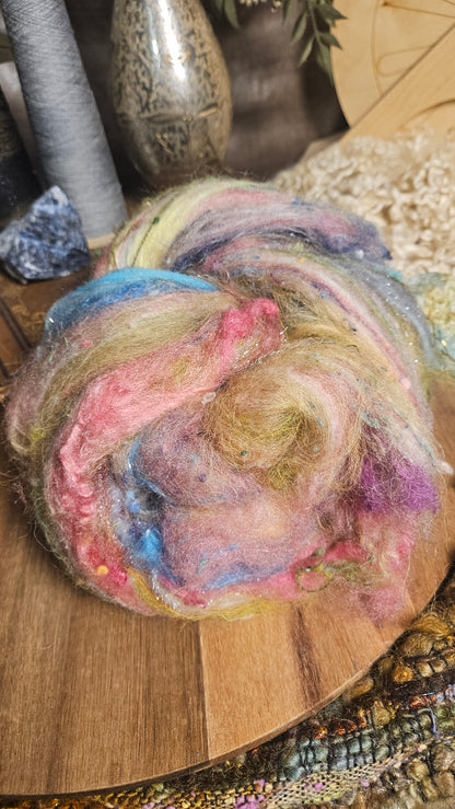 Shaniko Wool Silk Flax Neauveau Art Batt 3008 - 2 oz | 57 g