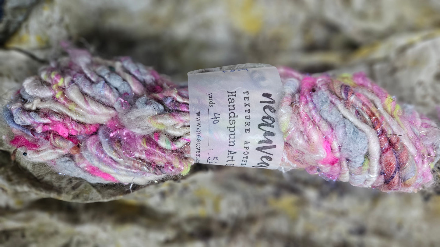 Handspun Bulky Art Yarn - Fairy Godmother 04