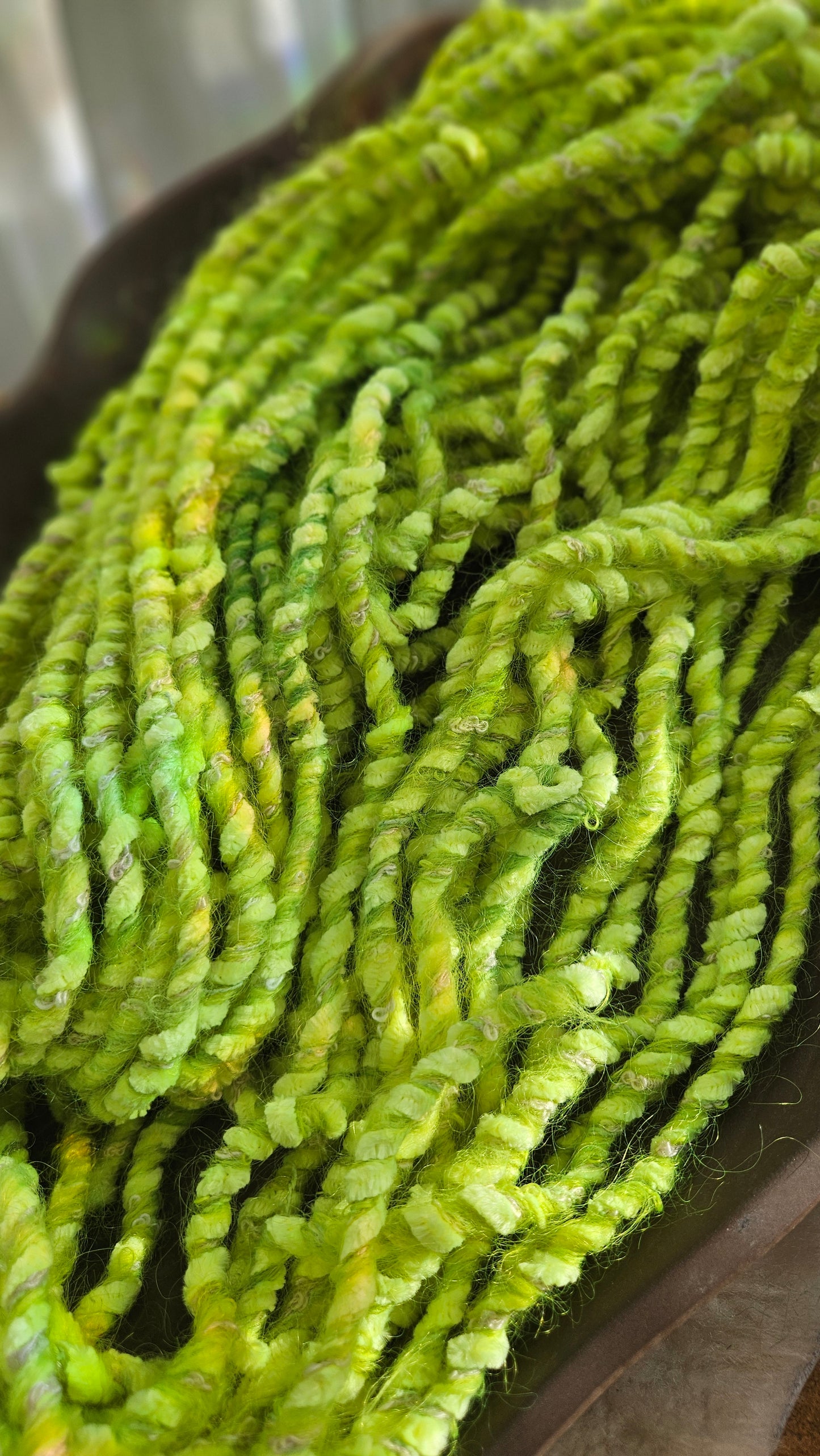 CITY LIGHTS 1 - Bulky Handspun Art Yarn XL Skein - 30 yards | 4.5 ounces | 128 grams