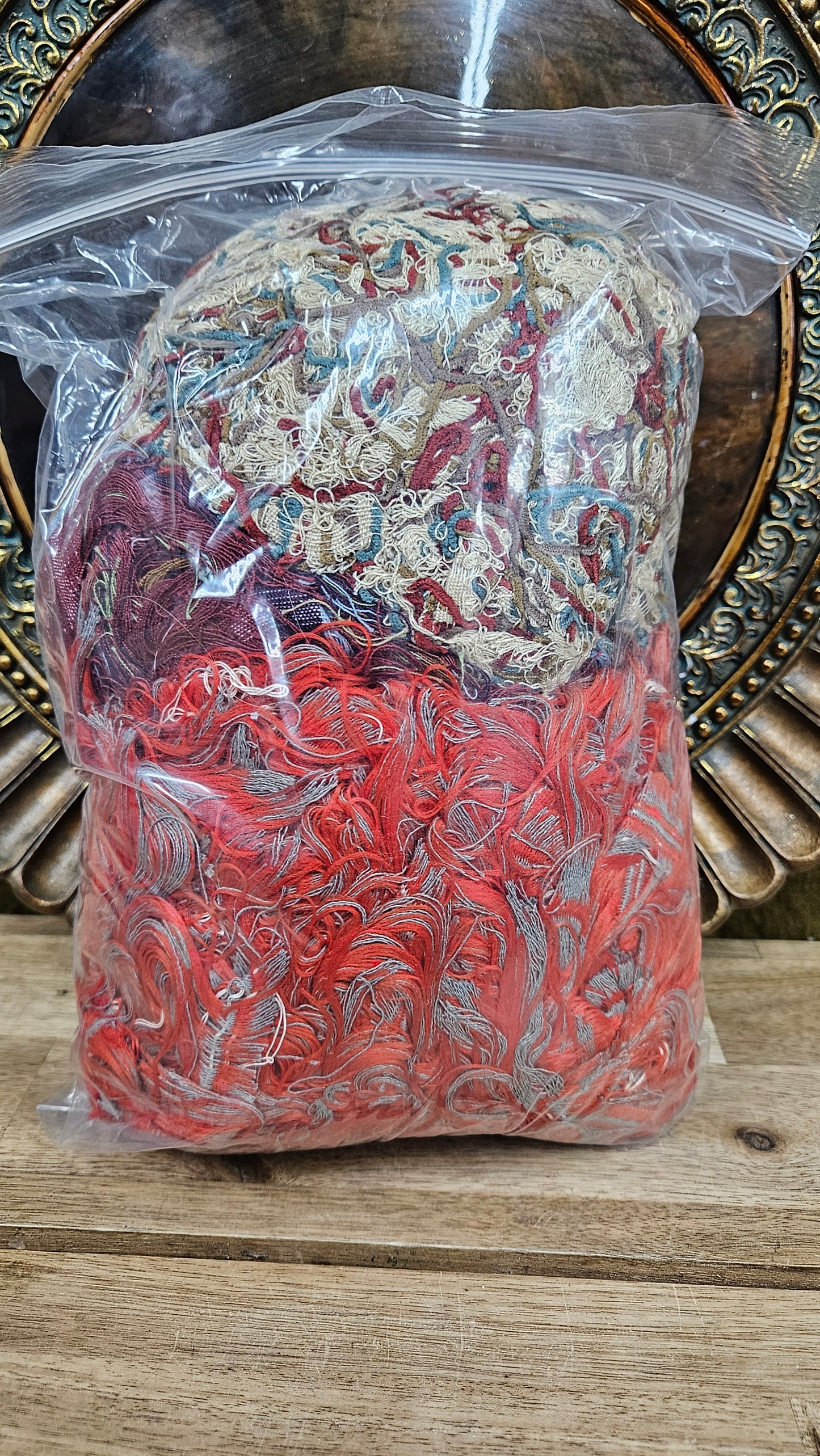 WILD FLOWERS - shaggy fringe ribbon for tapestry weaving and fiber art - PURPLE001 (1.4 lb)