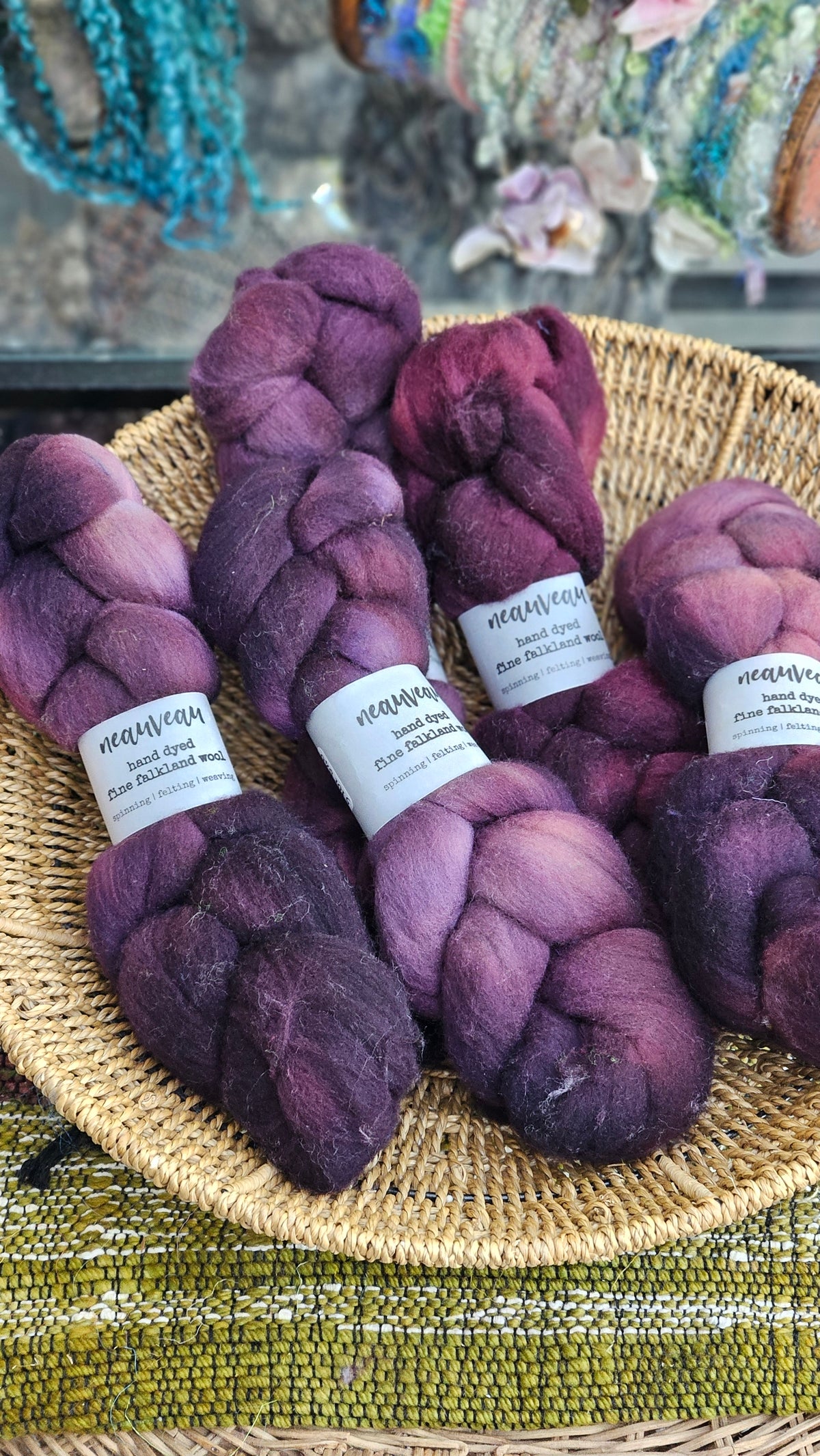 Mammoth - hand dyed fine wool roving for felting and blending - 2 ounces | 57 grams
