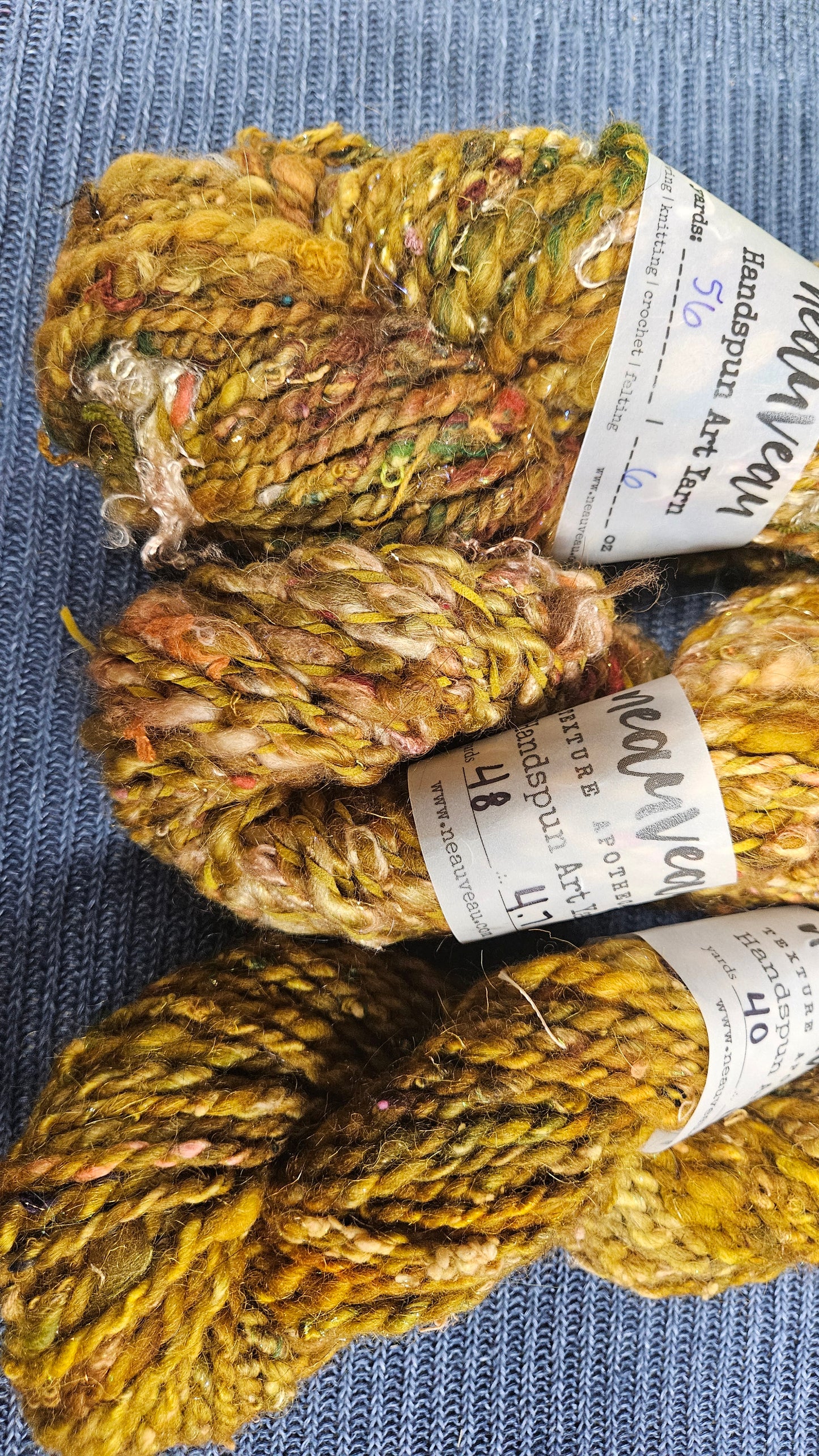 Handspun Yarn Lot - 3 Skeins Gildenberry