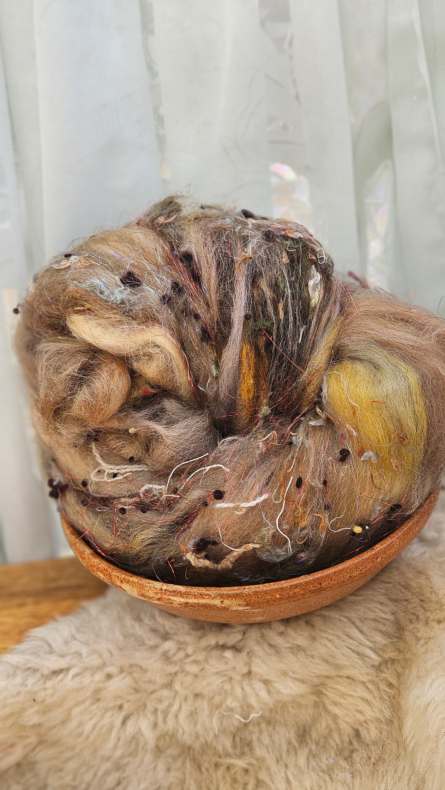 Luxe Layered Textured XL Art Batt - 231 - 4.7 ounces | 133 grams