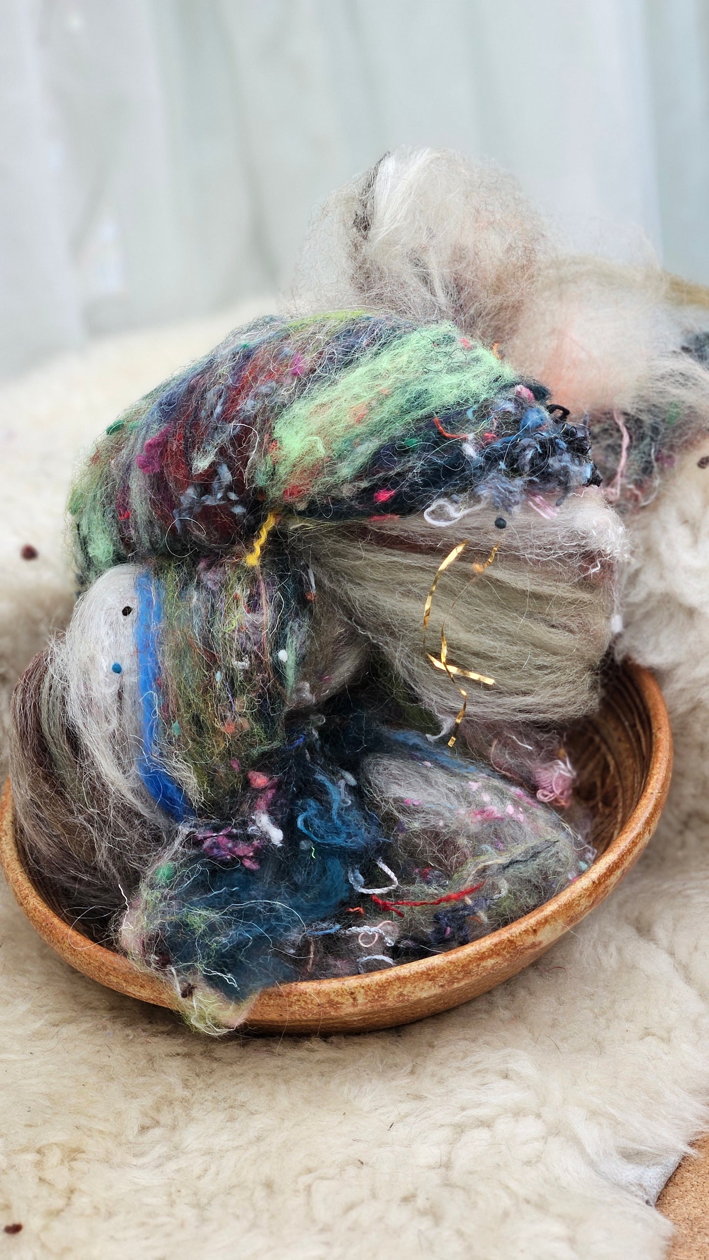 Luxe Layered Textured XL Art Batt - 216 - 3.4 ounces | 96 grams