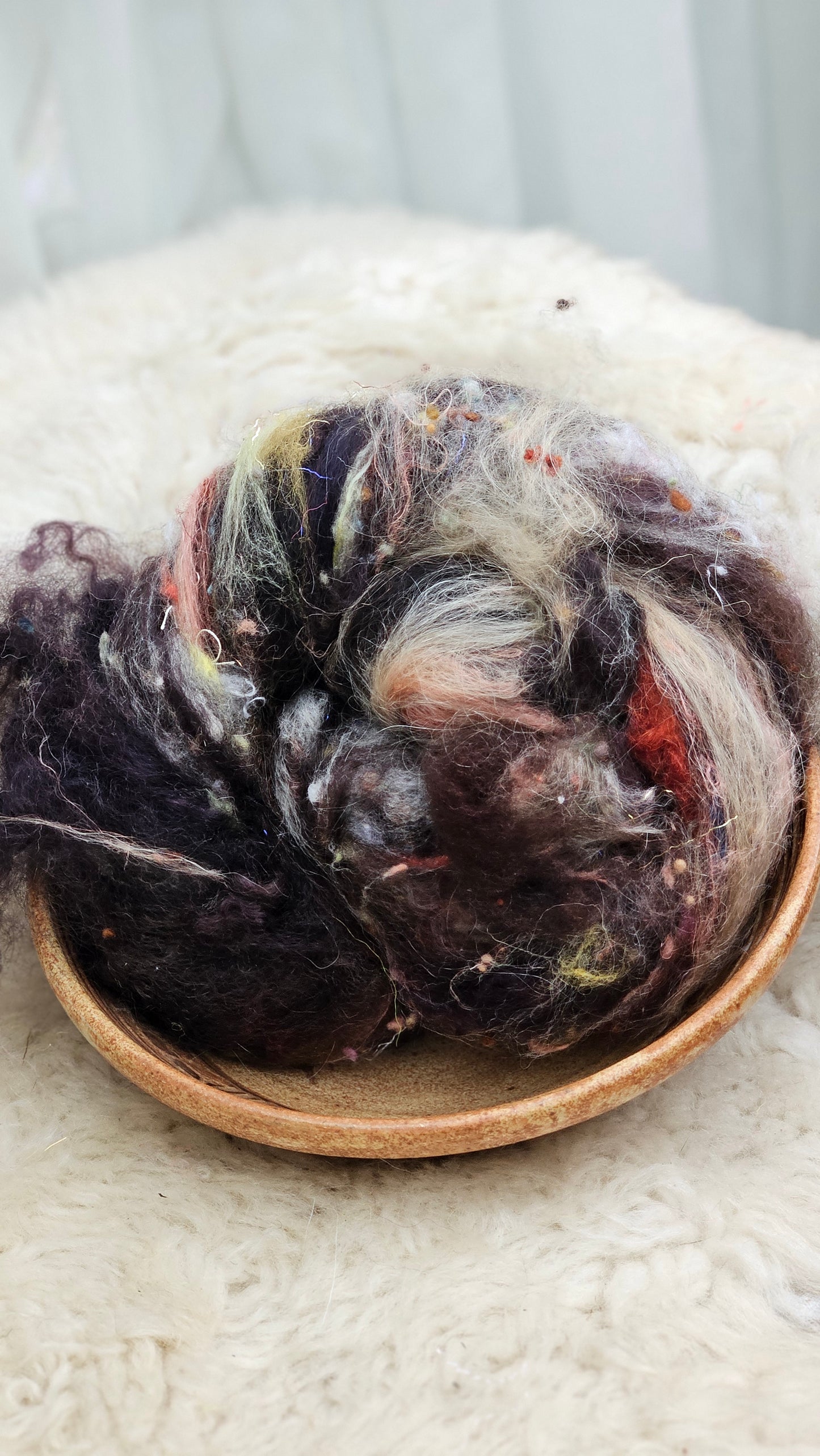 Luxe Layered Textured Art Batt - 012 - 2 ounces | 57 grams