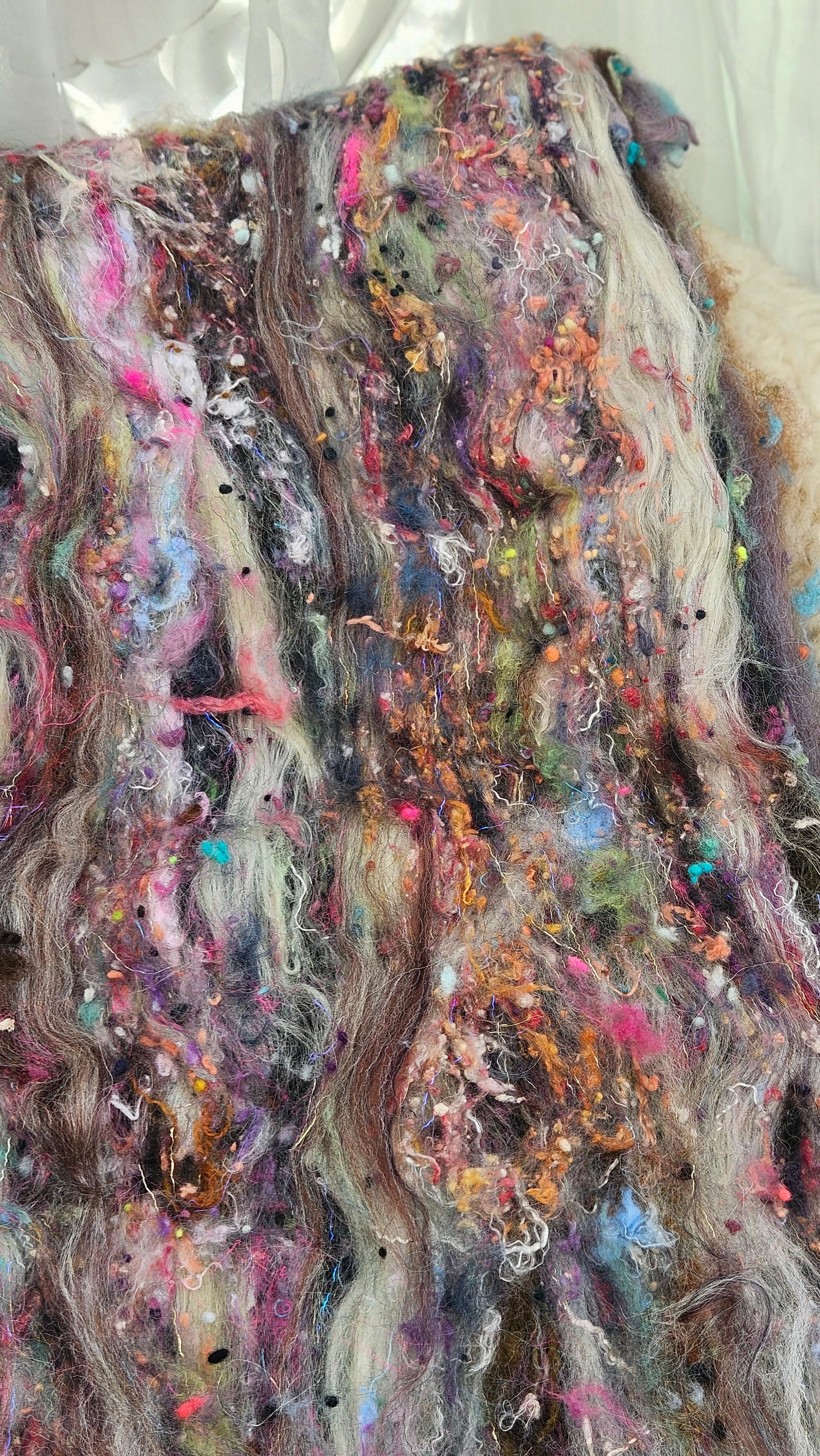 Luxe Layered Textured XL Art Batt - 257 - 3.8 ounces | 108 grams