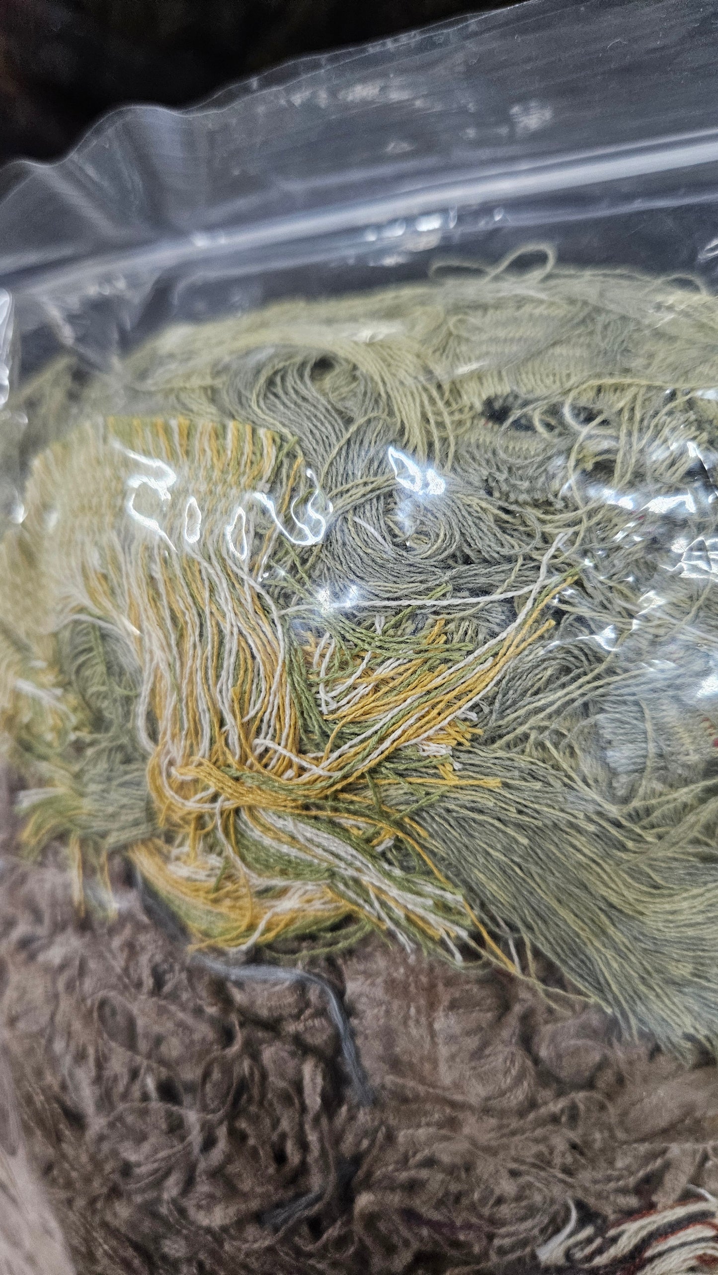 TOPAZ FIELDS - shaggy fringe ribbon for tapestry weaving and fiber art - TOPAZ08 (.8 lb)