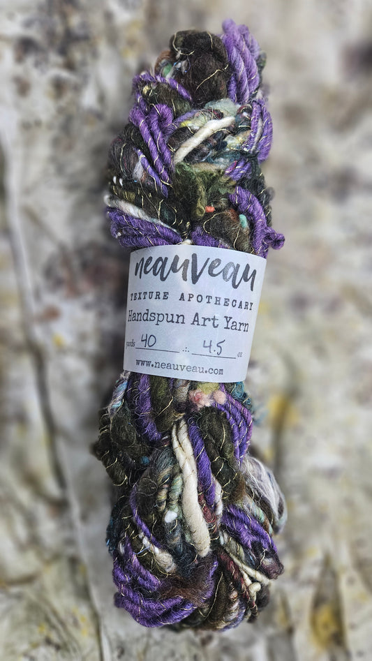 Handspun Bulky Art Yarn - Enchanted Forest Collection 11