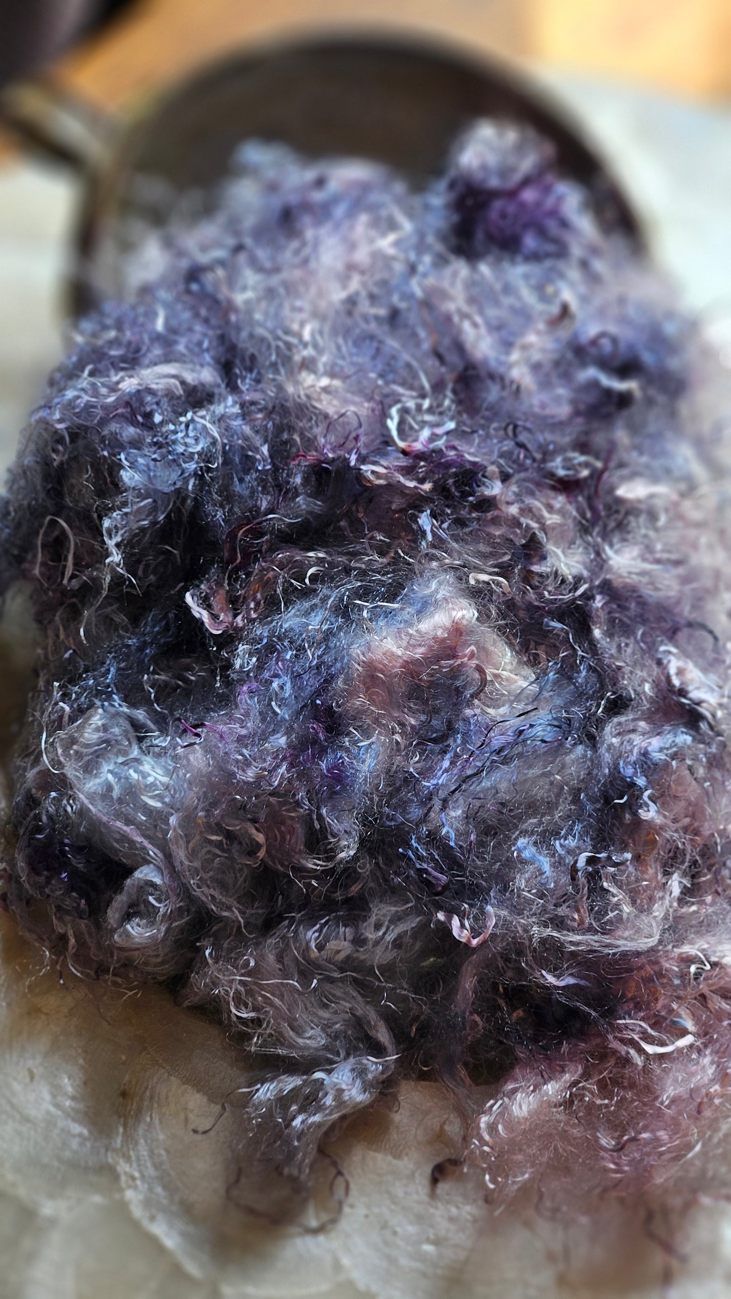 SCORODITE - hand-dyed eucalyptus crimp faux-silk for art yarn embellishing, fiber blending, felting, and papermaking - 2 oz | 57 g