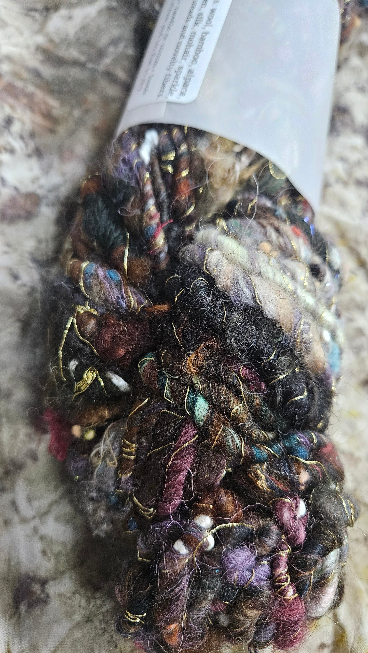 Handspun Bulky Art Yarn - Enchanted Forest Collection 12