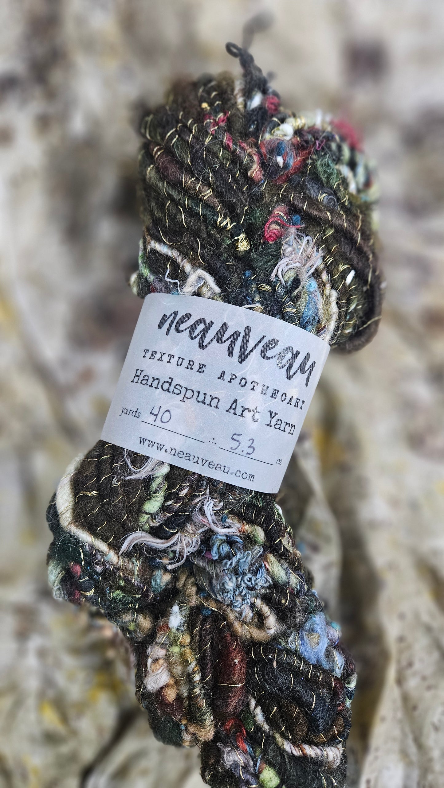 Handspun Bulky Art Yarn - Enchanted Forest Collection 14
