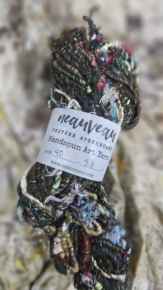Handspun Bulky Art Yarn - Enchanted Forest Collection 14
