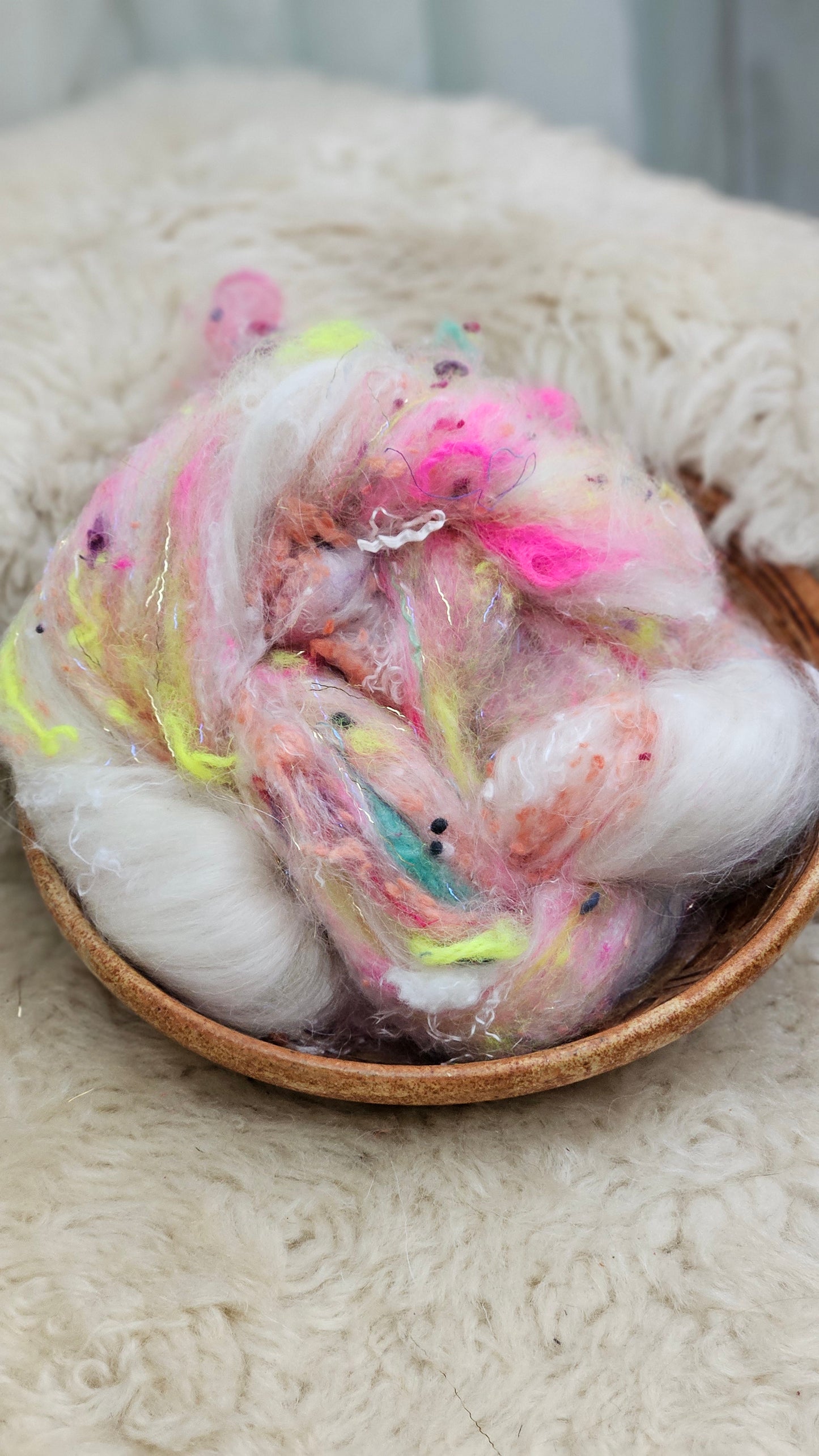 Luxe Layered Textured Art Batt - 008 - 2 ounces | 57 grams