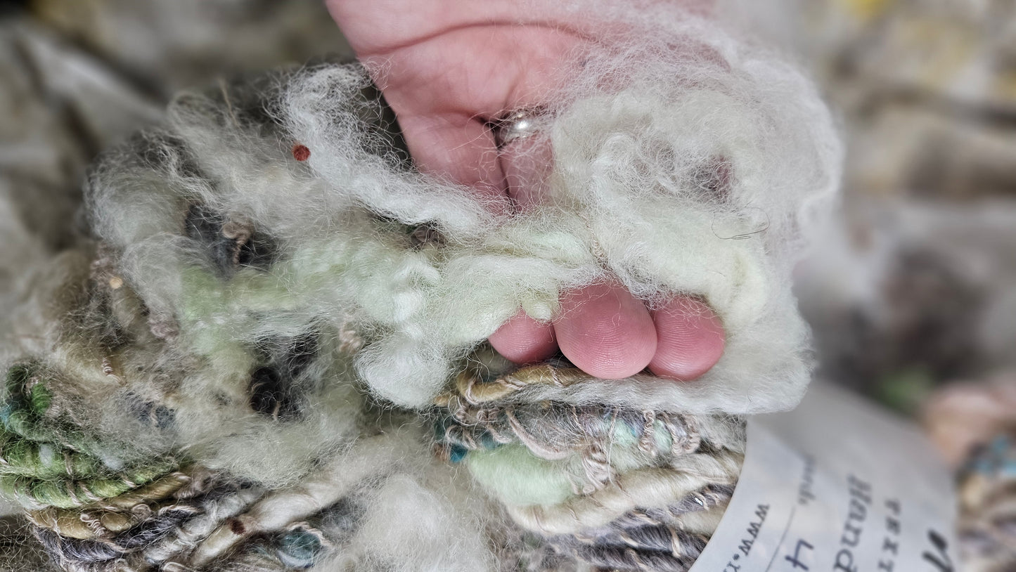 Handspun Bulky Art Yarn - Garden Party 04