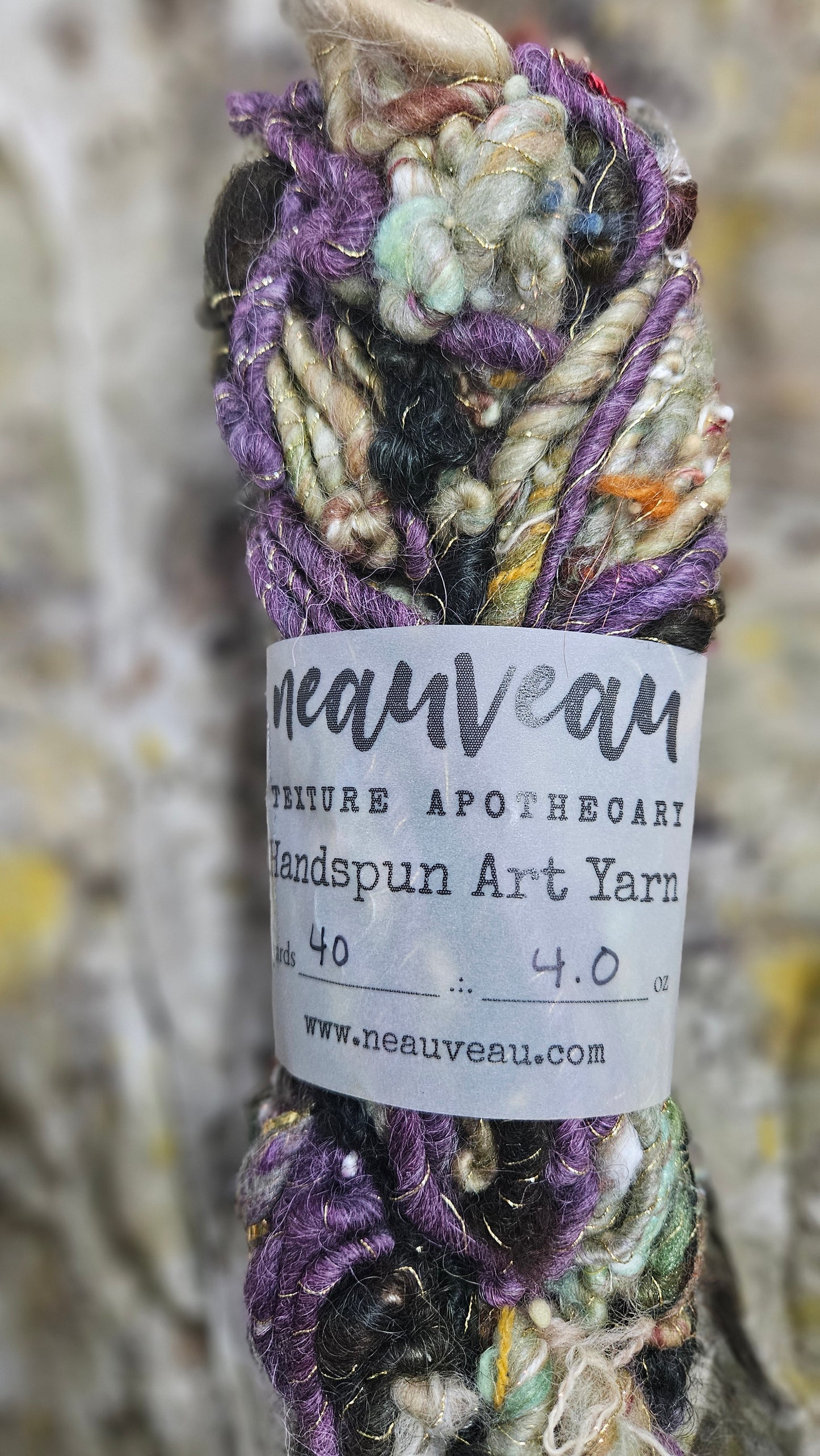 Handspun Bulky Art Yarn - Enchanted Forest Collection 09