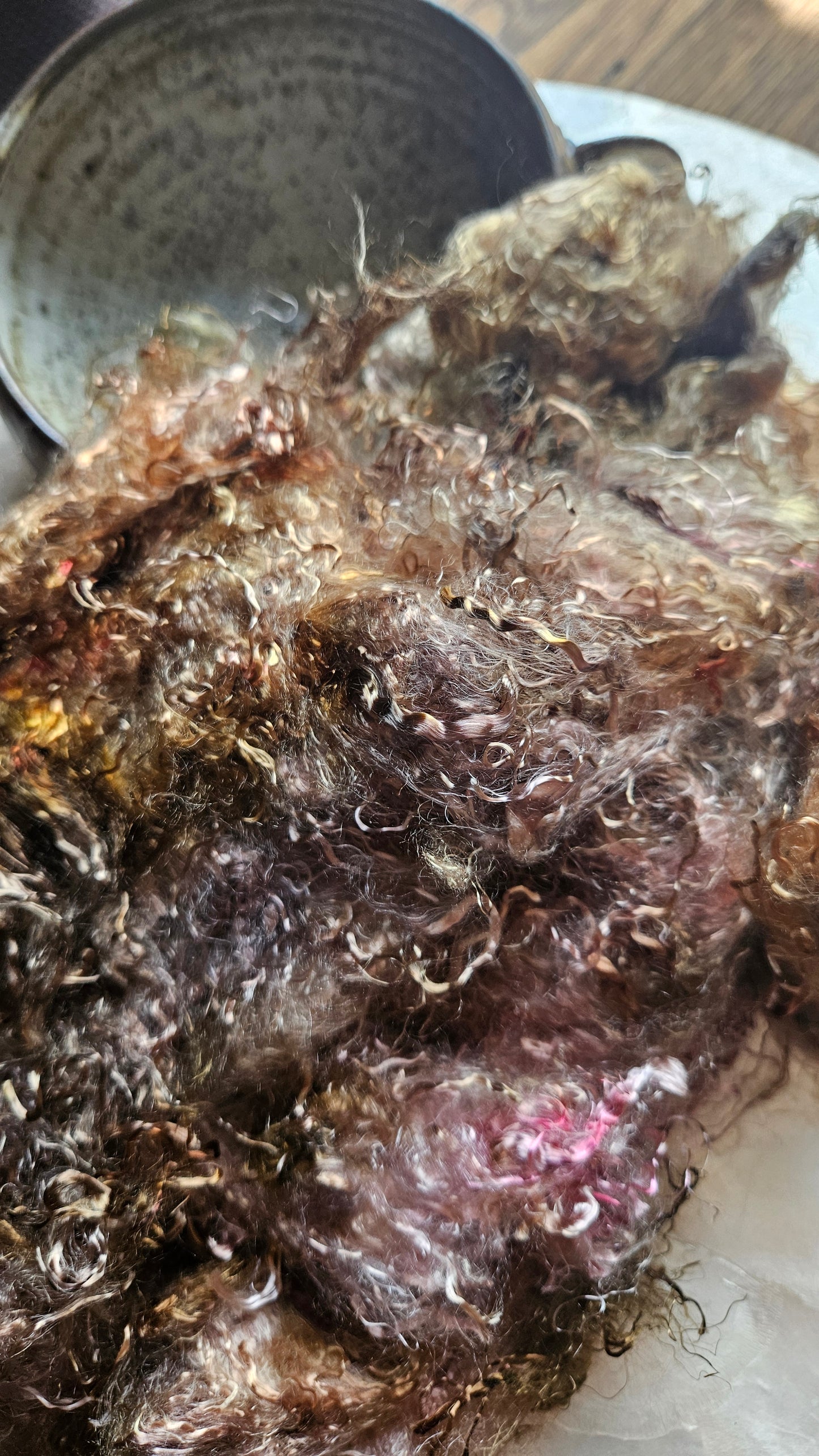 LEGRANDITE - hand-dyed eucalyptus crimp faux-silk for art yarn embellishing, fiber blending, felting, and papermaking - 2 oz | 57 g