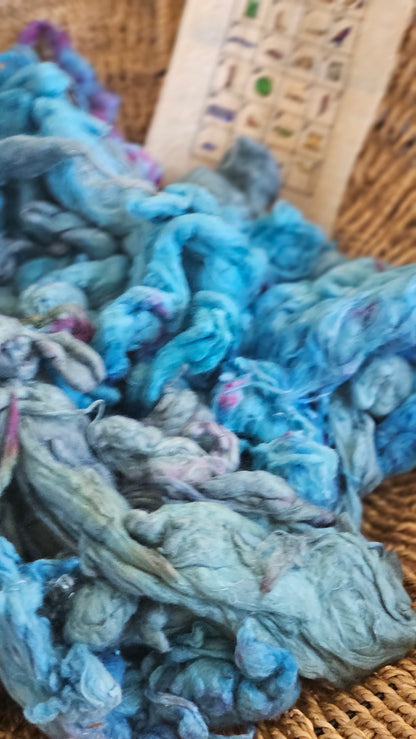 NEPHTHYS - organic cotton noil for blending & spinning - 1 ounce | 28 grams