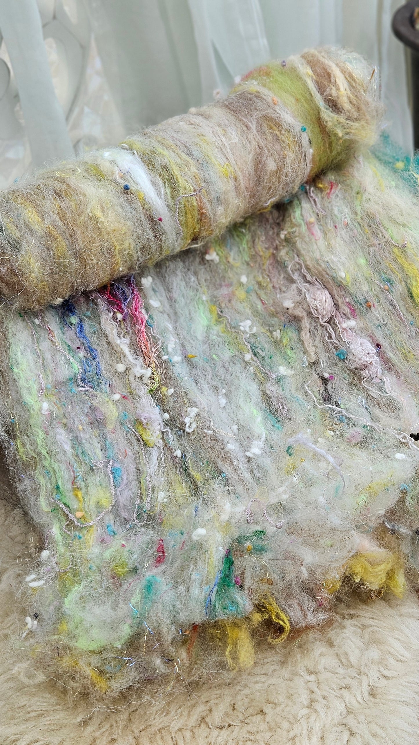 Luxe Layered Textured XL Art Batt - 246 - 2.8 ounces | 79 grams